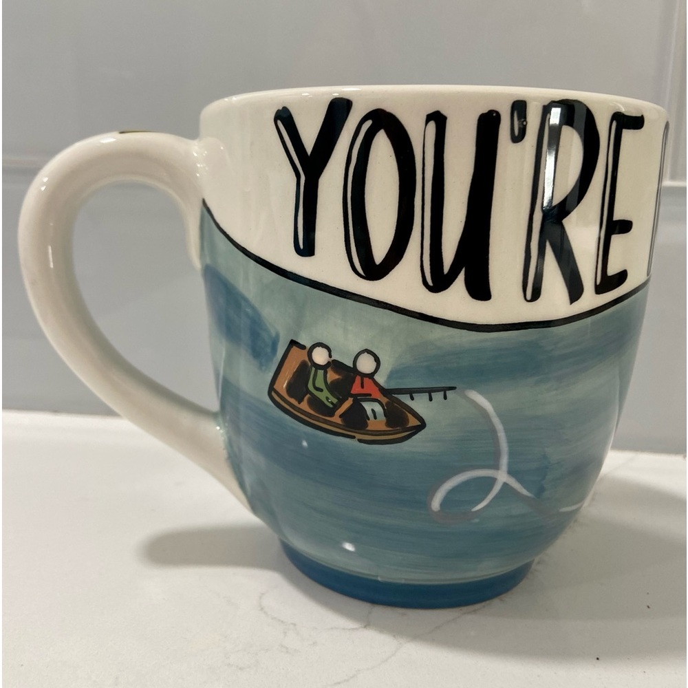 Fisherman's Coffee Mug!
"You're Reel Great" Fish, Boat, Fishing Rod, Kalyn Dunks